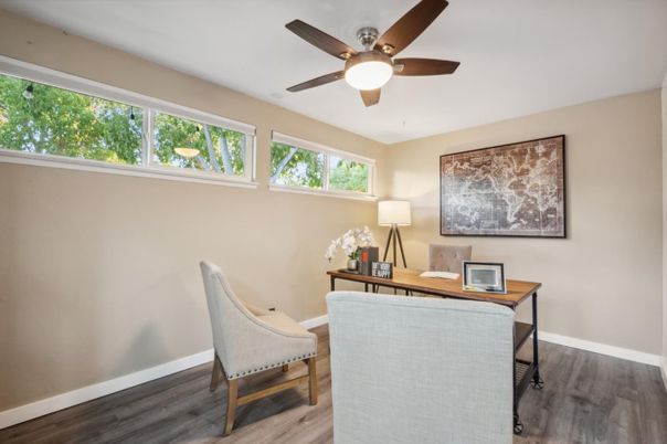 Home Office, Interior, Wood Texture Flooring