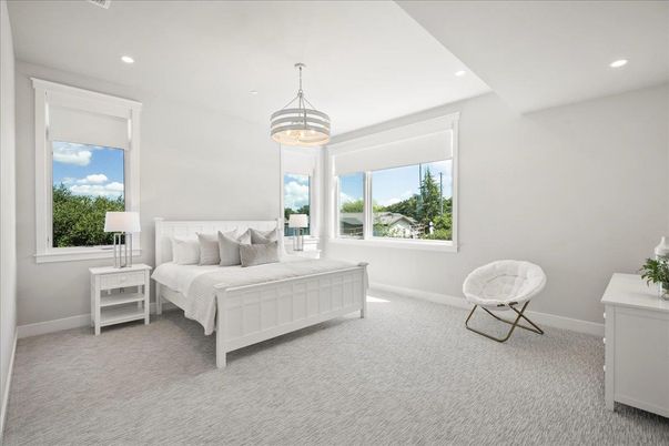 Bedroom, Interior, Pendant Lights, Recessed Lighting