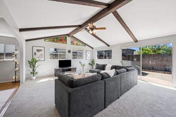 Interior, Living room, Wooden Beams