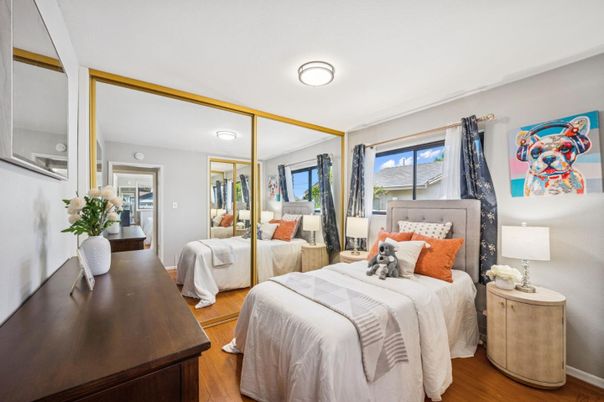 Bedroom, Interior, Wood Texture Flooring
