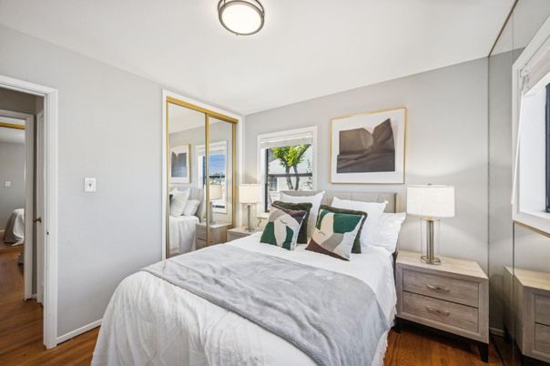 Bedroom, Interior, Wood Texture Flooring