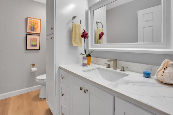 Bathroom, Interior, Wood Texture Flooring