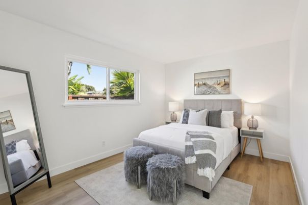 Bedroom, Interior, Wood Texture Flooring