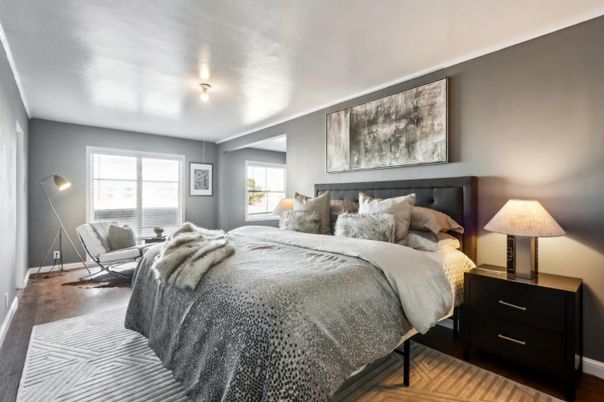 Bedroom, Interior, Wood Texture Flooring