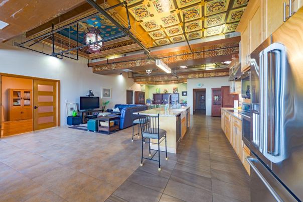 Interior, Kitchen, Living room, Stainless Steel Appliances