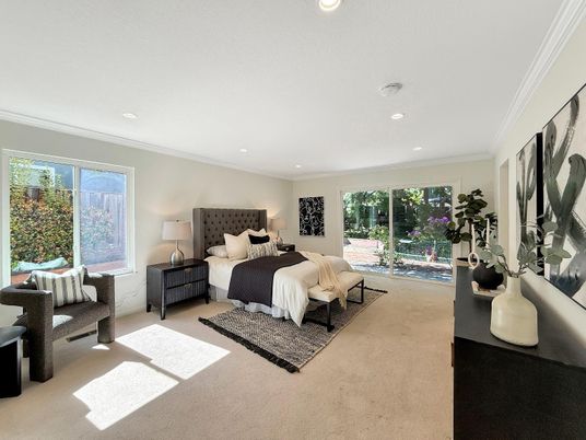 Bedroom, Interior, Recessed Lighting