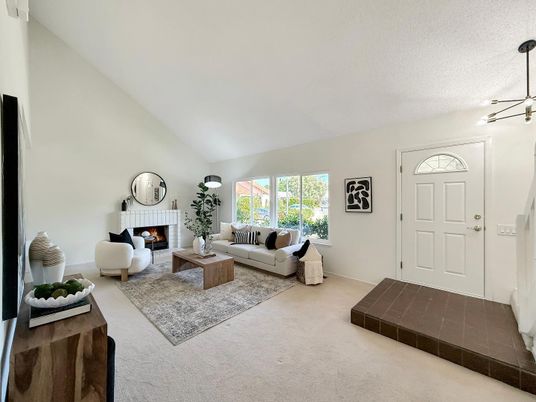 Fireplace, Interior, Living room, Pendant Lights