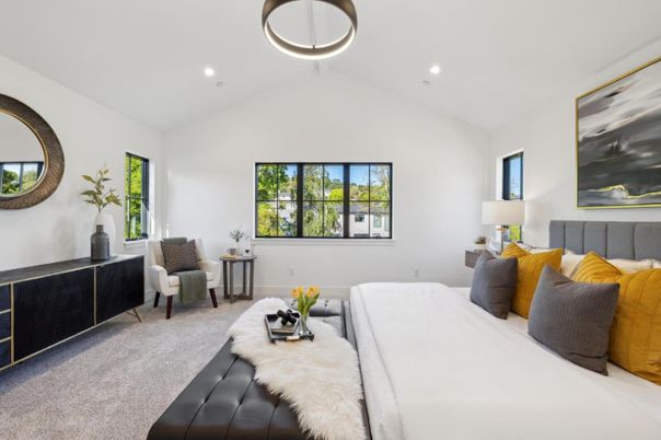 Bedroom, Interior, Recessed Lighting