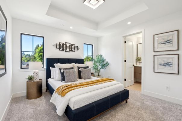 Bedroom, Interior, Recessed Lighting