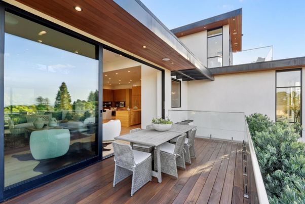 Exterior, Wood Texture Flooring