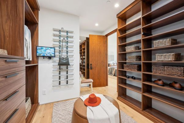 Interior, Recessed Lighting, Walk-in Closets, Wood Texture Flooring