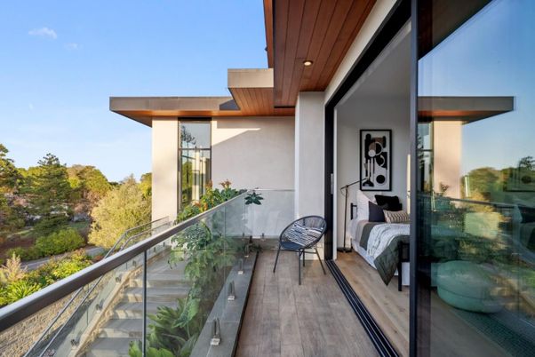 Exterior, Wood Texture Flooring