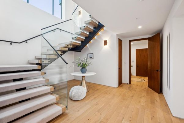 Interior, Recessed Lighting, Wood Texture Flooring