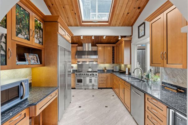 Interior, Kitchen, Stainless Steel Appliances, Wooden Ceilings