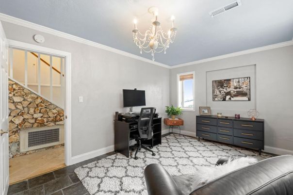 Chandelier, Home Office, Interior