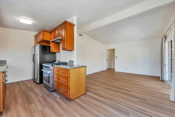 Interior, Kitchen, Wood Texture Flooring