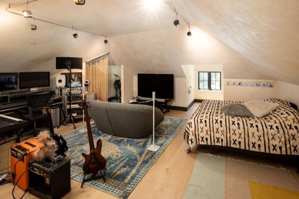 Bedroom, Home Office, Interior, Wood Texture Flooring