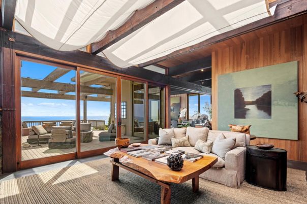 Interior, Living room, Water, Wooden Beams
