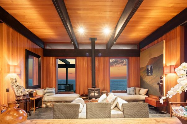 Interior, Living room, Water, Wooden Ceilings, Wooden Walls