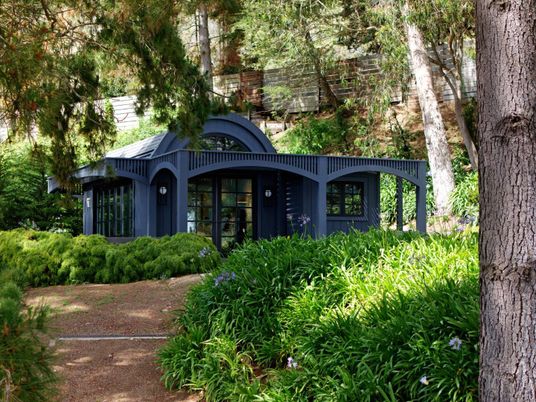 Backyard, Exterior, Facade, Spanish Mediterranean