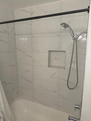 Bathroom, Glass Shower, Interior, Marble Walls