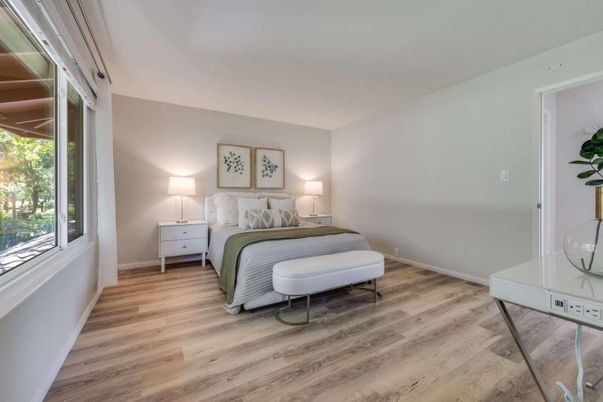 Bedroom, Interior, Wood Texture Flooring