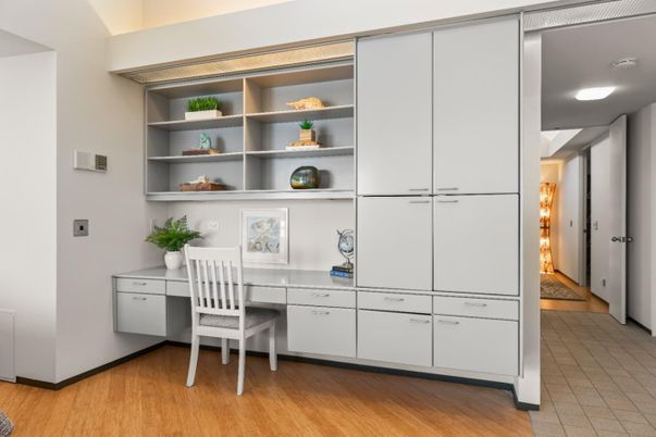 Home Office, Interior, Wood Texture Flooring