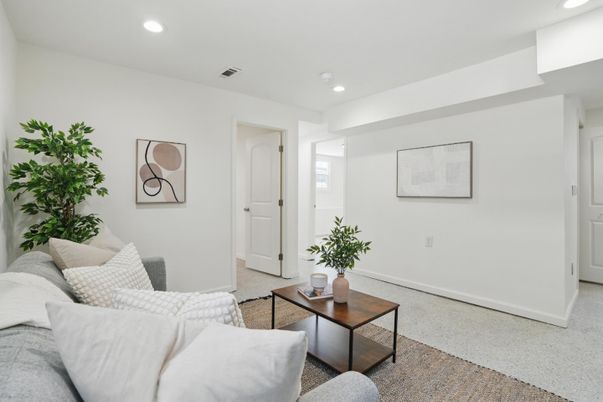 Interior, Living room, Recessed Lighting