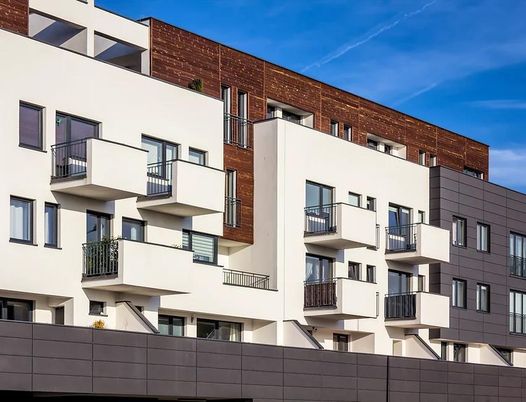 Exterior, Facade, Brick Facade, Modern