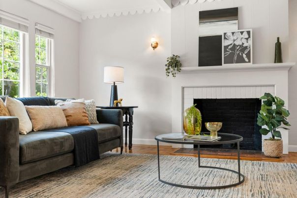 Fireplace, Interior, Wood Texture Flooring