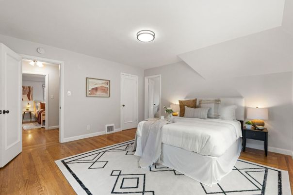 Bedroom, Interior, Wood Texture Flooring