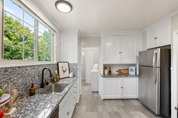 Interior, Kitchen, Wood Texture Flooring