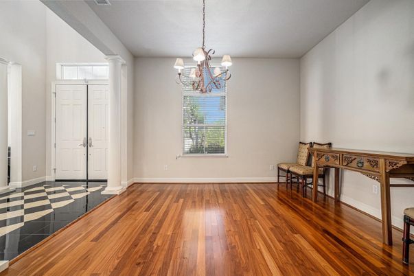 Chandelier, Interior, Wood Texture Flooring
