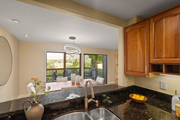 Dining room, Interior, Kitchen, Pendant Lights, Recessed Lighting