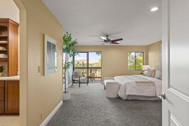 Bedroom, Interior, Recessed Lighting