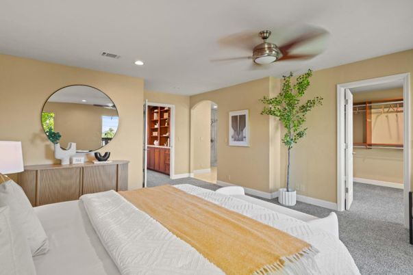 Bedroom, Interior, Recessed Lighting