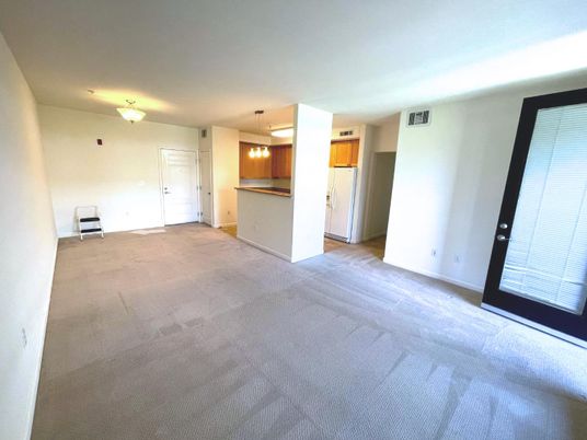 Empty room, Interior, Kitchen, Pendant Lights