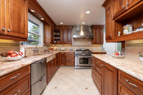 Interior, Kitchen, Recessed Lighting, Stainless Steel Appliances