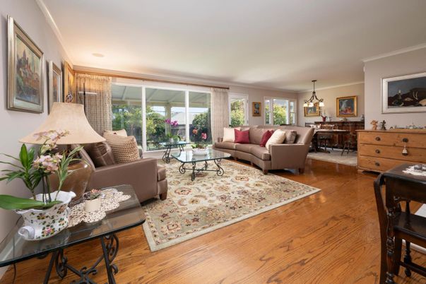 Dining room, Interior, Living room, Pendant Lights, Wood Texture Flooring