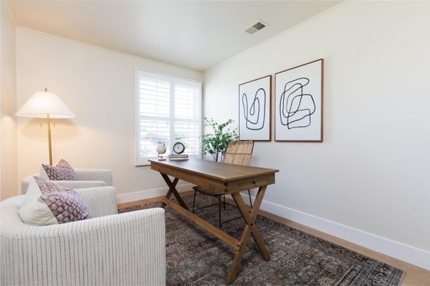 Home Office, Interior, Wood Texture Flooring