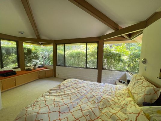 Bedroom, Interior, Wooden Beams
