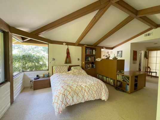 Bedroom, Interior, Wooden Beams