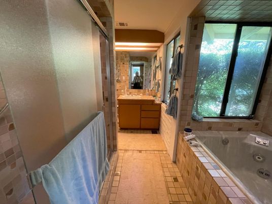 Bathroom, Dual Sink Vanities, Interior, Tile Countertops