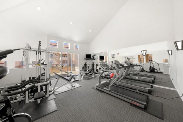 Fitness Equipment, Gym, Interior, Recessed Lighting
