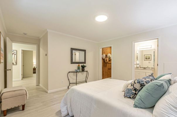 Bedroom, Interior, Wood Texture Flooring