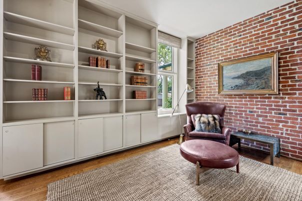 Interior, Stone Walls, Wood Texture Flooring