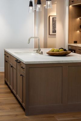 Interior, Kitchen, Pendant Lights, Wood Texture Flooring
