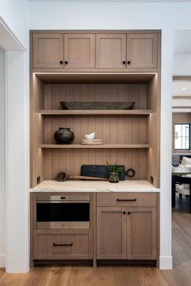 Interior, Kitchen, Wood Texture Flooring
