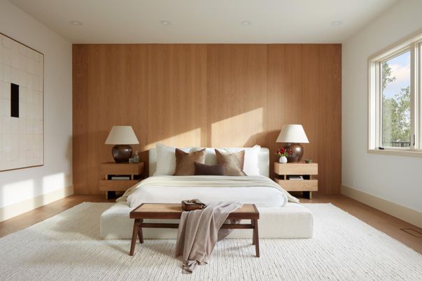 Bedroom, Interior, Recessed Lighting