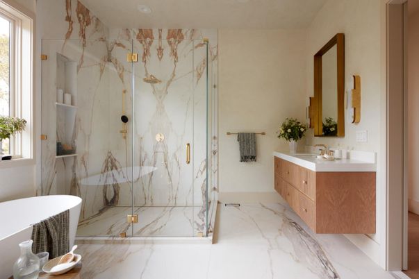 Bathroom, Interior, Marble, Marble Walls